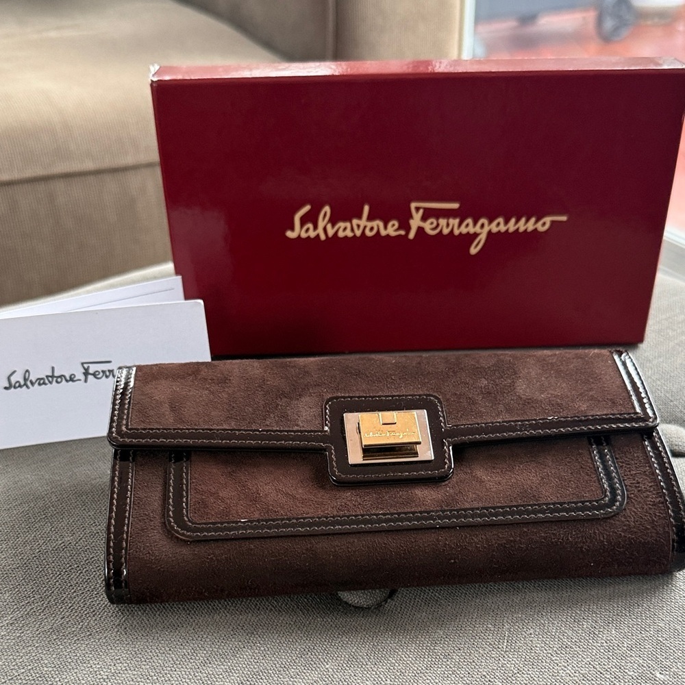 Salvatore Ferragamo Suede Wallet